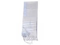 Light Weight Non Slip Gilboa Tallit 100% Wool by Talitnia - Silver Strips