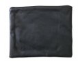 Tallit and Tefillin Bag Set, Black Faux Leather  Embroidered Breslev Flames