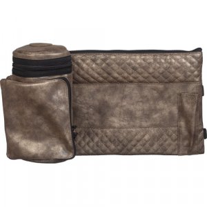 Insulated Weatherproof Tallit and Tefillin Bags  Washed Bronze