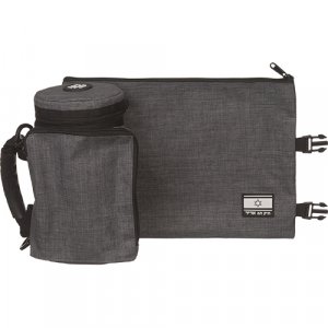 Insulated Weatherproof Tallit and Tefillin Bags  Dark Gray