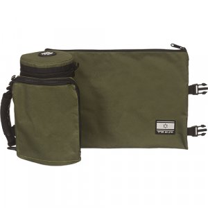 Insulated Weatherproof Tallit and Tefillin Bags  Olive Green