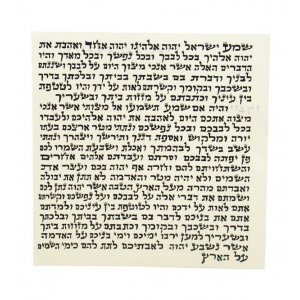Large Ashkenazi Kosher Mezuzah Parchment Scroll
