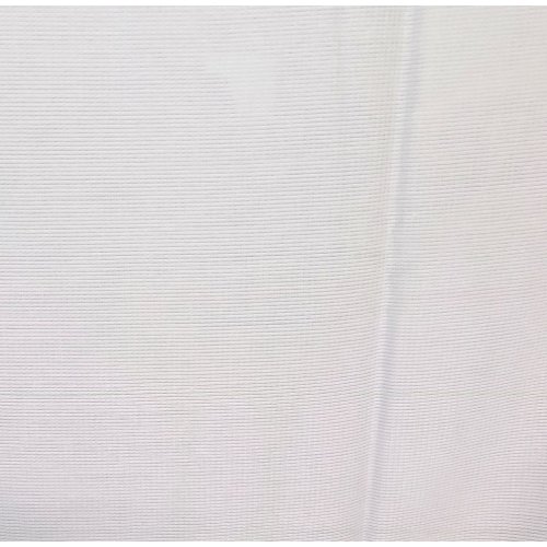 Acrylic Non-Slip Tallit, Textured Checkerboard Weave  White and Gold Stripes