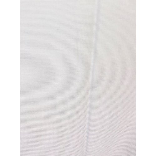 Acrylic Non-Slip Tallit, Textured Checkerboard Weave - White on White Stripes