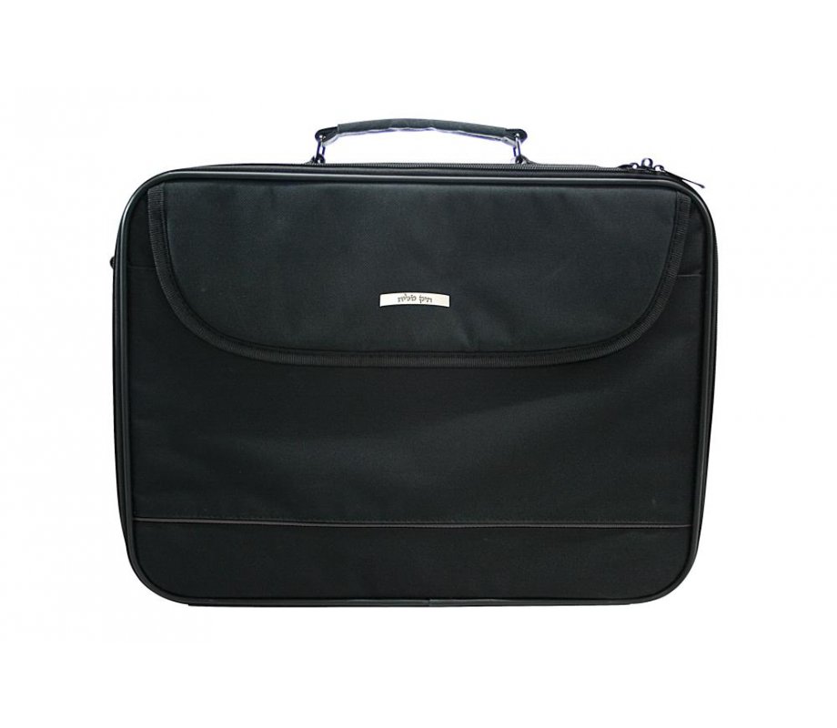 Black Fabric Tallit Carrier Briefcase with Handle and Strap, Thermal Protection