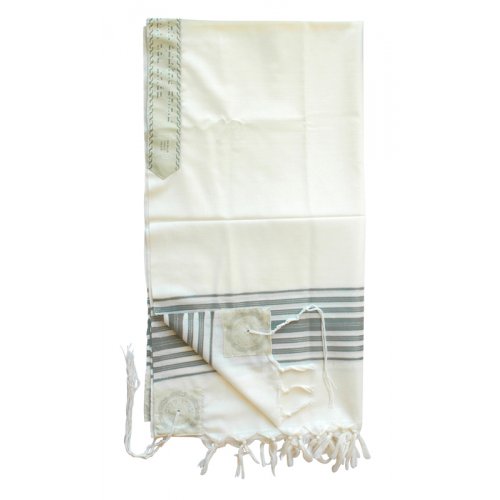 Chermonit Wool Tallit Prayer Shawl by Talitnia