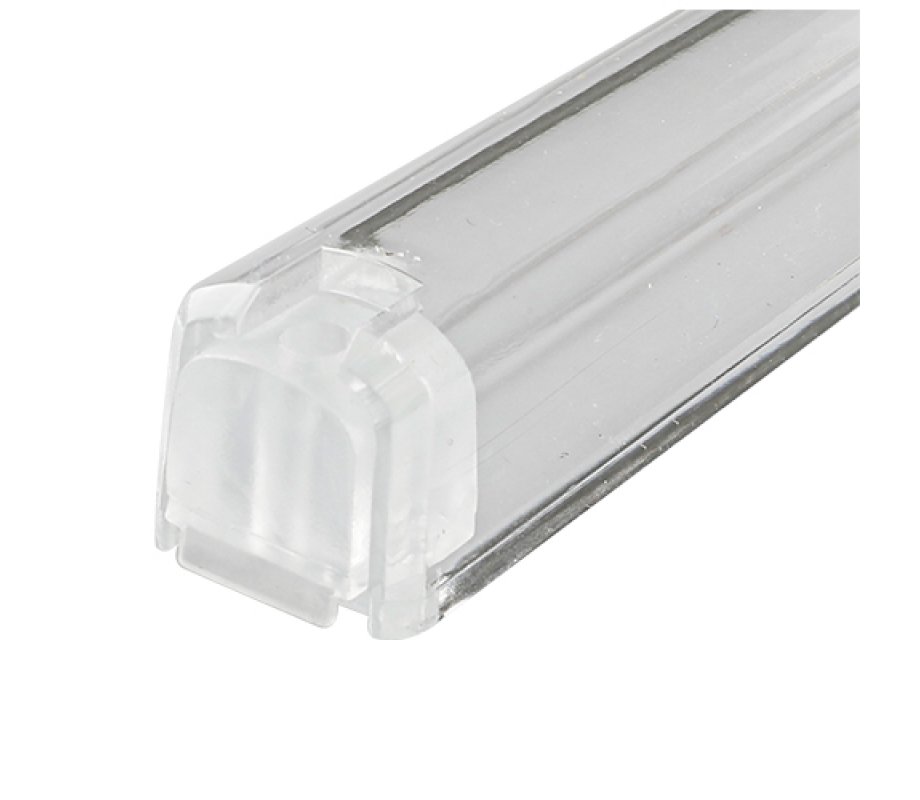 Clear Plastic Mezuzah Waterproof with Rubber Plug