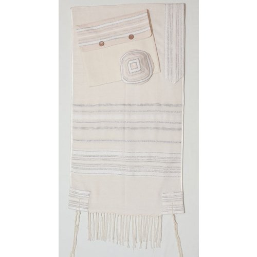 Crown Hand Woven Tallit by Weaving Creation