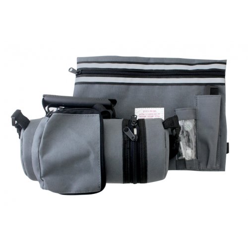 Gray Tefillin Protector with Tallit bag