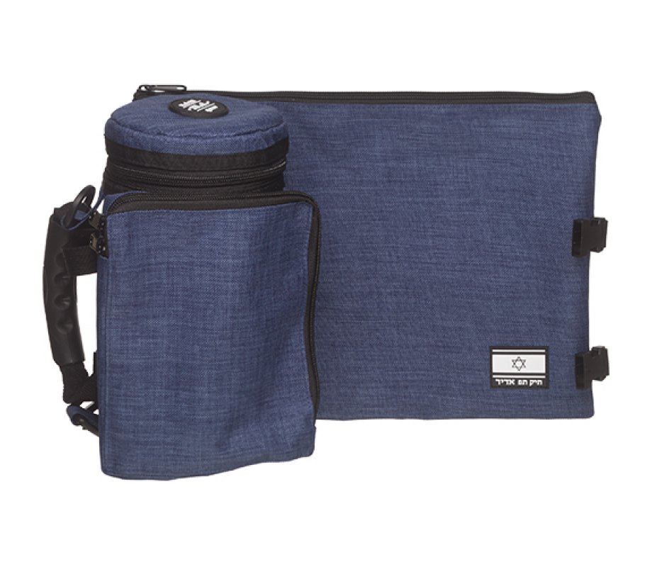 Insulated Weatherproof Tallit and Tefillin Bags – Denim