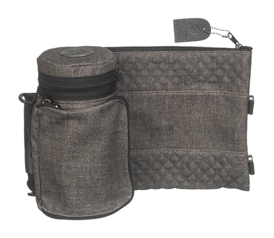 Insulated Weatherproof Tallit and Tefillin Bags – Gray