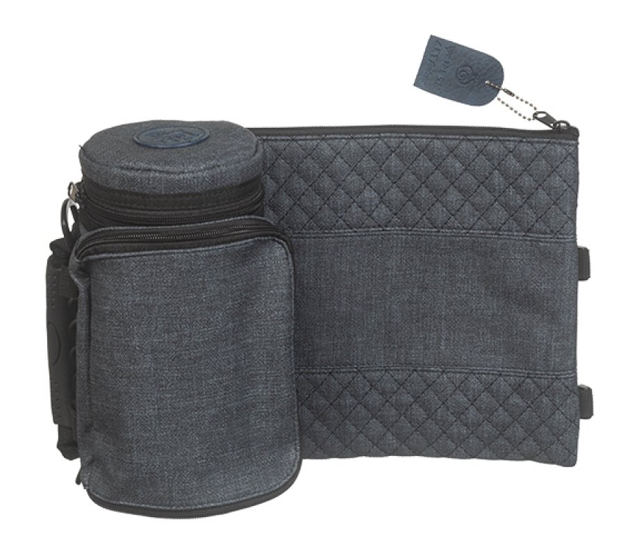 Insulated Weatherproof Tallit and Tefillin Bags – Gray Blue