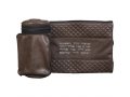 Insulated Weatherproof Tefillin Case with Tallis bag Aaronic Prayer - Brown