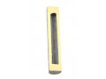 Jerusalem Stone Mezuzah Case with Western Wall Image, Gray and White - 4.3