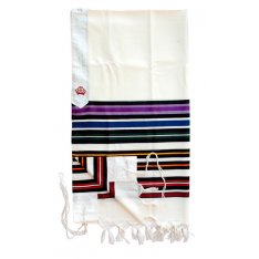 Joseph Coat Tallit Prayer Shawl - Rainbow Colors by Talitnia