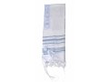 Light Weight Non Slip Gilboa Tallit 100% Wool by Talitnia - Light Blue Strips