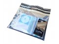 Noam Acrylic Tallit Prayer Shawl - Turquoise and Silver Stripes