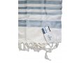 Non Slip Barak Tallit 100% Wool by Talitnia - Light Blue Stripes