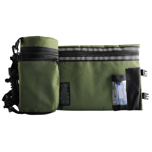 Olive Green Tefillin Protector with Tallit bag
