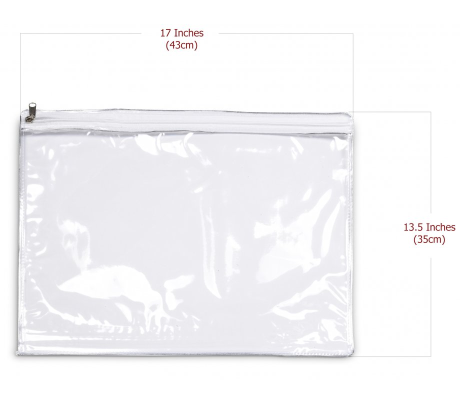 Protective Zippered Plastic Cover for Tallit Bag - Transparent