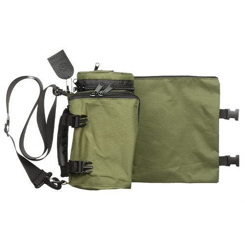 Set, Insulated Tefillin Holder and Weatherproof Tallit Bag - Olive Green