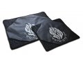 Tallit and Tefillin Bag Set, Black Faux Leather  Embroidered Breslev Flames