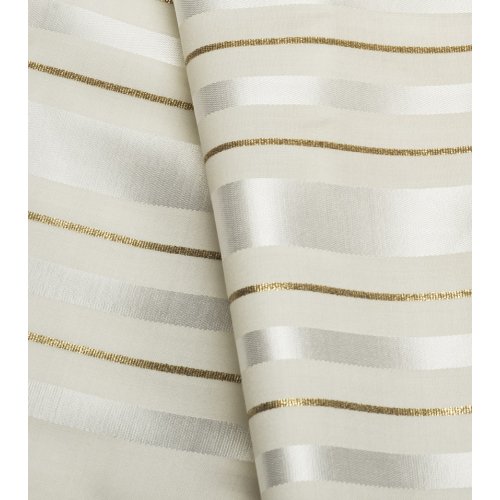 Traditional Tallit 100% Wool with White and Gold Stripes by Talitnia