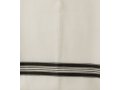 Wool Tallit Katan Kosher with Black Lines Without Center Fringes by Talitnia