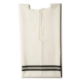 Black-Striped Classic Wool Tallit Katan